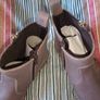 Dubarrys taupe ankle boots with gold decorative zip Image 5