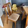 4 Teak Nathan Dining Chairs Image 2
