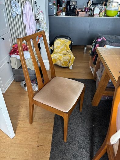 4 Teak Nathan Dining Chairs