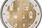Slovenia 2 Euro Commemorative Coin 2022 -Jozef Plecnik . Proof. ( In capsule)