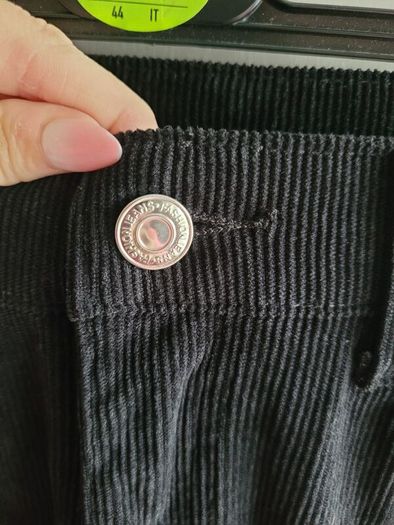 black corduroy trousers