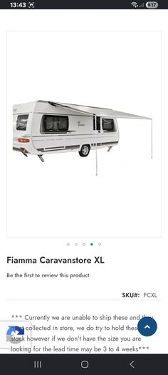 Fiamma caravanstore zip 4m canopy + privacy room