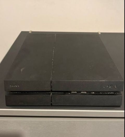 playstation 4 with cables