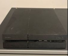 playstation 4 with cables