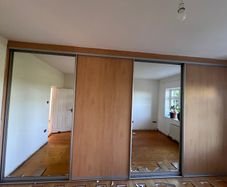 Large Fitted Wardrobe with Sliding & Mirrored Doors