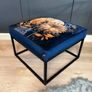 Square metal framed bench 60x60cm Image 3