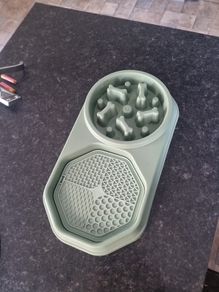 Dog Slow Feeder + Lick Mat Bowl