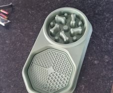 Dog Slow Feeder + Lick Mat Bowl