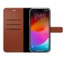 iPhone 15 Leather Case, iPhone 15 Wallet Cover with Shockproof TPU, Raised Sides, Magnetic Closure, Kickstand, Card Slots Fall Protective Case Image 3
