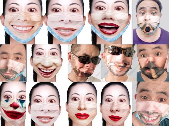 3D printed Funny Disposable Face Mask-15pcs in pack