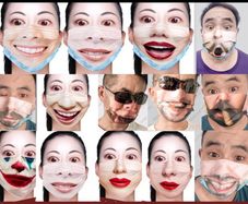 3D printed Funny Disposable Face Mask-15pcs in pack