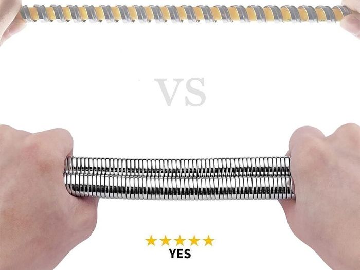 Shower Hose 1.7m, Ibergrif Stainless Steel Shower Pipe Anti Twist, Anti-Kink, Leakproof Universal Standard Fit G1/2 Replacement Hose with Brass Connectors and Washers, Chrome -Silver