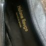 shoes black leather shoes size 6 contrast leather & burgandy Image 2