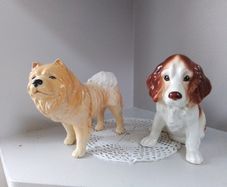Two Sylvac Dog Ornaments