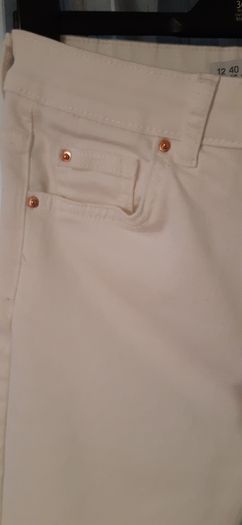High Waist White Jeans