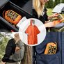 2pcs Hooded Thickened Warm Raincoats - Includes Whistle And Storage Bag, Reusable, Lightweight High Quality, Image 3