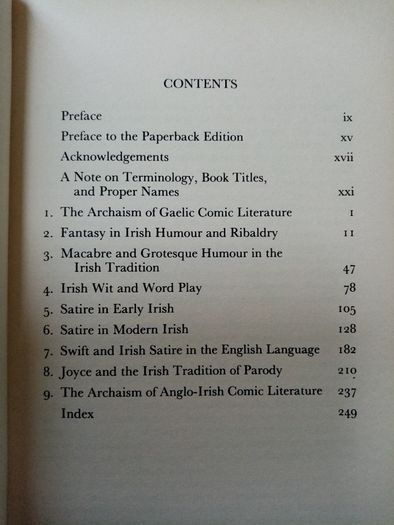 The Irish Comic Tradition - Vivian Mercier - Irish Literary Criticism Book - Irish Literature