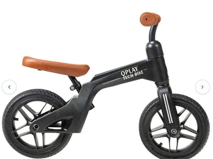 Balance Bike 10 Inch QPlay Tech Balance Bike Black