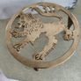 Vintage Brass Trivet, Scottish Brass Lion Rampant Trivet, Brass Plant Stand, Pot Stand, Scottish Gift, Home Decor, Kitchen Stand 17 CM. Die. Image 5