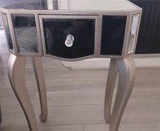 Mirrored side table