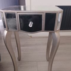 Mirrored side table