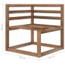 12 Piece Garden Lounge Set Brown Impregnated Pinewood Image 9