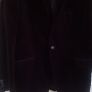 Mens Plum Velvet Blazer Image 2