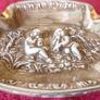 Antique Original R. Capodimonte Made In Italy Ceramic Ashtray With Embossed Cherubs Decoration Image 8