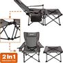 Camping Chairs Folding Reclining Portable Chair with Cup Holder Detachable Side Table and Carry Bag (FREE SHIPPING) Image 2
