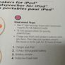 Logitech mm50 Portable iPod/iPhone Rechargeable Bluetooth speakers with case Image 5