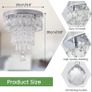 Brand New Deckrico Crystal Ceiling Light 30cm Modern Lamp Chrome LED Chandelier Image 6