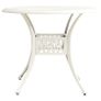 5 Piece Bistro Set Cast Aluminium White Image 8