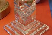 Galway Crystal -  Heavy Pillar candle holder