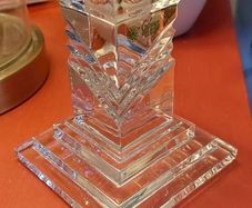 Galway Crystal -  Heavy Pillar candle holder