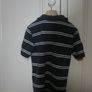 Gap Boys Navy and White Striped Polo Short Sleeve Top Age 6 - 7 Years Image 2