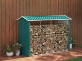 Galvanised Steel Firewood Log Store Storage for logs