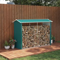 Galvanised Steel Firewood Log Store Storage for logs