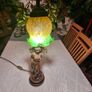 Vintage large woman statue lamp Image 7