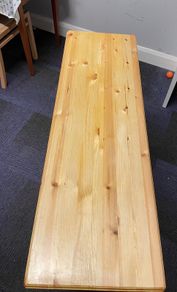Handmade Solid Wood Console Table    Natural Finish
