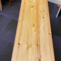 Handmade Solid Wood Console Table    Natural Finish