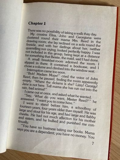 Abridged version of Jane Eyre