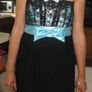 black lace strapless dress Image 10
