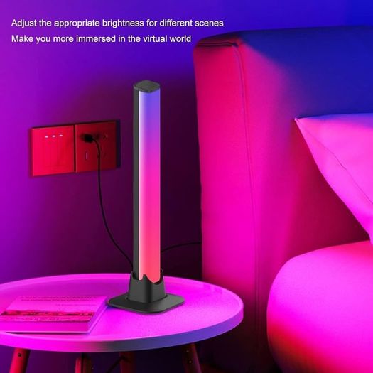 Gaming Light bar 2PCs Entertainment Lighting for TV and Gaming, Ambiance Gaming Lamp Sync with Music,Immersion Light Bar Apply to TV, Room,Living Room
