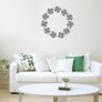Shamrock Wreath Wall Stickers, Shamrock Wall Decals, Removable Decals, Floral Ornament, Clover Plant, Modern Abstract Home Art Decor Image 3