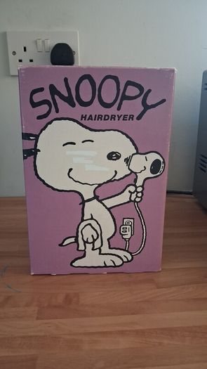 Vintage 1989 Snoopy Hair Dryer