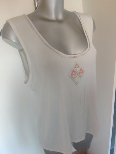 Via Veneto cream detailed top size UK18/20 EU46/48 Postage included