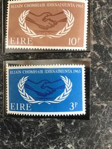 Old Irish Stamps Ireland 1965 International Co-Operation Year - Full Set