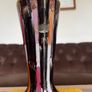 Vintage German WGP Striped Brown Jasba Vase 22 cm Image 8