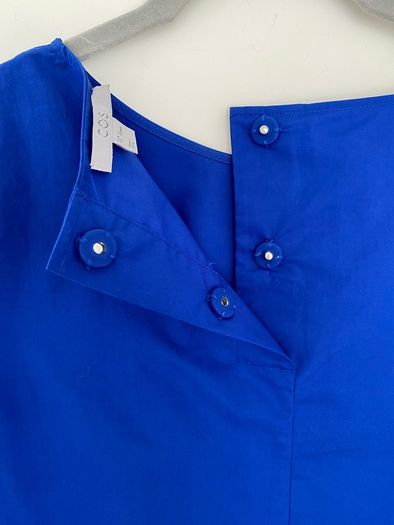 COS royal blue shirt blouse