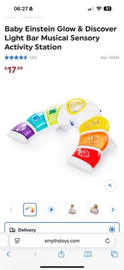 Baby Einstein Glow and Discover Light Bar Musical Sensory Activity Station